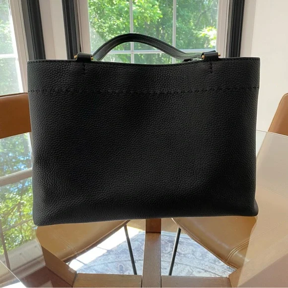 Tory Burch Black McGraw Tote Bag with Tassels - Picture 4 of 11